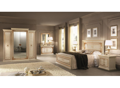 Slaapkamer Italiaans meubelset Luxe 6-delig Bed Bed Kast Commode Nieuw