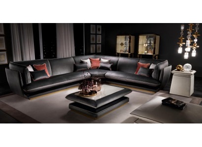 Sofa Bank Luxe Hoekbank Meubels Woonkamer Bekleding Ontwerp Textiel arredoclassic
