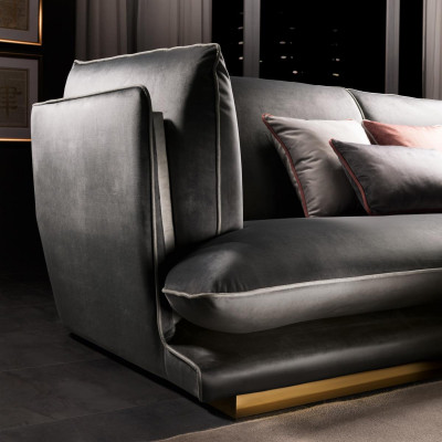 Sofa Bank Luxe Hoekbank Meubels Woonkamer Bekleding Ontwerp Textiel arredoclassic