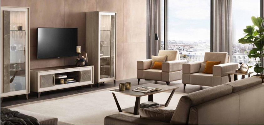 Sofagarnituur 3211-zits Set Design Bankstellen Beklede Banken 4-delig Textiel Relax Nieuw