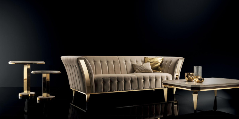 Ontwerp bankstel 3+1+1 zitsbank gestoffeerde bankstel set Arredoclassic