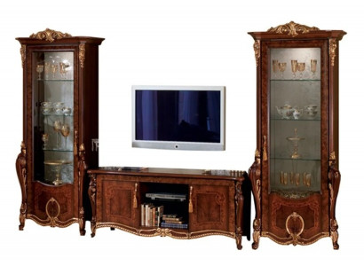 Woonkamerset Ontwerper Woonkamer Dressoir 2x Vitrine 3-delige Woonwand Nieuw  Woonkamerset Ontwerper Woonkamer Dressoir 2x Vitrine 3-delige Woonwand Nieuw