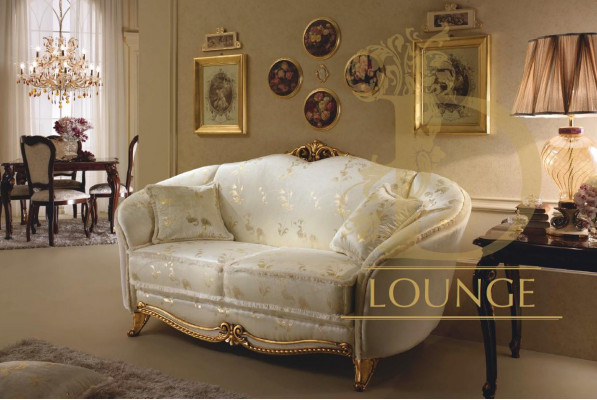Luxe klasse 2+1+1 Italiaanse meubelbankstelbank sofa arredoclassic