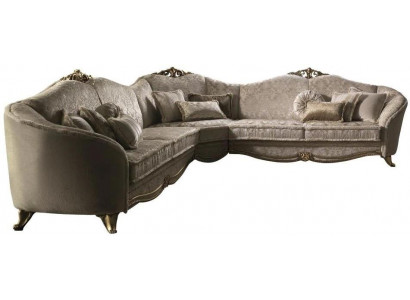 Hoekbank woonlandschap Bank Bank L-vorm Beklede banken Textiel arredoclassic