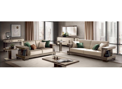 Bankstel 3 2-zits set Design Bank Bekleding Banken Bank Modern Luxe Nieuw
