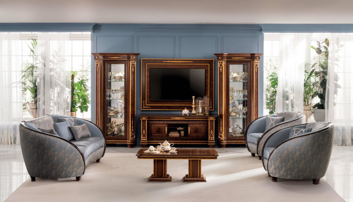 Luxury bankstel Klasse 3+1 Italiaanse meubels Bank Sofa Nieuw arredoclassic™