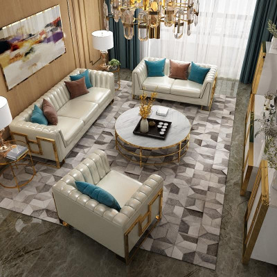 Luxe meubelbankstelbank sofa bekleding 3 2 1 zits salontafel 4-delig