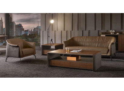 Bankstel set ontwerp banken bekleding decor banken leer ontspan moderne