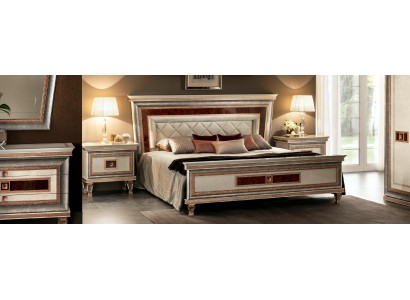 Luxe slaapkamer meubels bed 2x nachtkastje set bedden hotel Arredoclassic 3-delig.