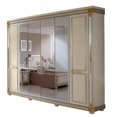 Klassieke kasten kast wandkast kledingkast 6 deuren hout nieuw meubilair