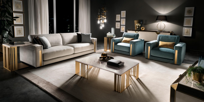 Sofagarnituur 31 zits set Ontwerp Bankstel Bekleding Banken Bank Luxe arredoclassic