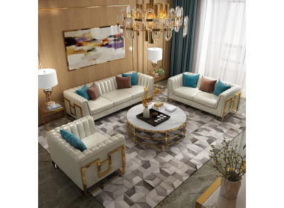 Sofa set 3+2+1 zits woonlandschap bank bank beklede set banken