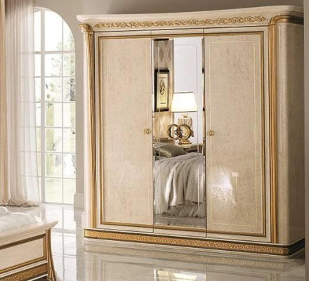 Kledingkast Slaapkamer Houten Kast 3 Deuren Kasten Luxe arredoclassic