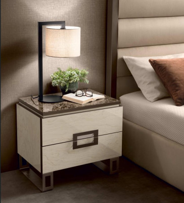 Bed 2x Bedside table 3-piece Bedroom set Design Modern Luxury Beds Furniture New