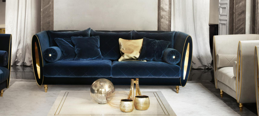 Bankstel Bank Bank 3-zitsbank (zonder 2+1) Designmeubels Klassiek