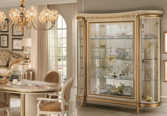 Vitrine Kast Klassieke vitrinekasten Woonkamer kasten Dressoir arredoclassic