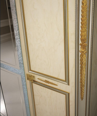 Slaapkamer kledingkast 4-deurs houten wandkast kast kledingkasten