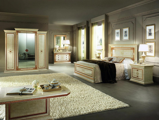 Slaapkamer kledingkast 4-deurs wandkast Houten kast Kledingkasten.