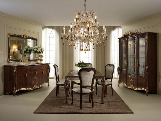 arredoclassic™ Luxe klassieke eetkamer + 4 stoelen stoel set garnituur