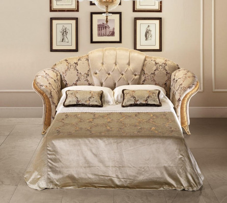 Bankstel 3-zits bank met slaapfunctie textiel stof meubels bekleding arredoclassic