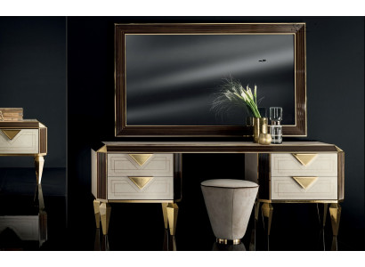 Kaptafel met spiegel + kruk Kaptafel kaptafel  Kosmetica arredoclassic