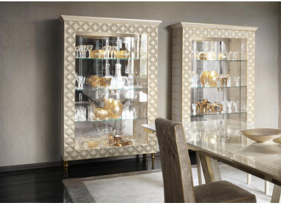 VITRINE Kast Glas Kast Ontwerper Meubels Decoratie Rococo Barok Jugendstil