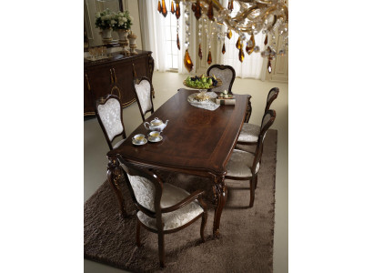 8x Stoelenset Stoelen Eetkamer Set Jongensstijl Barok Rococo