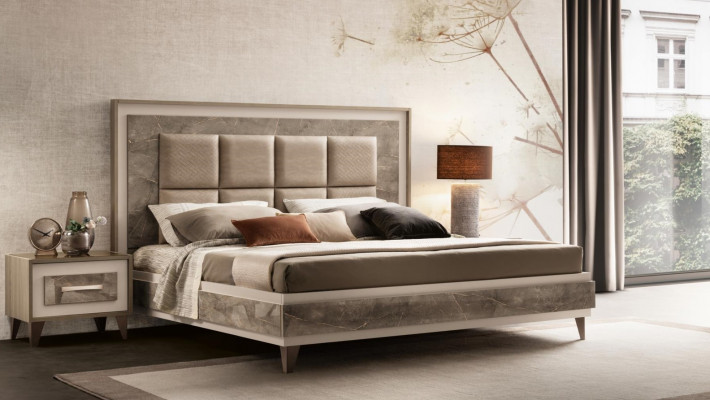 Slaapkamer 3-delig set Bed 2x Nachtkastje Console Bedden Hotel arredoclassic