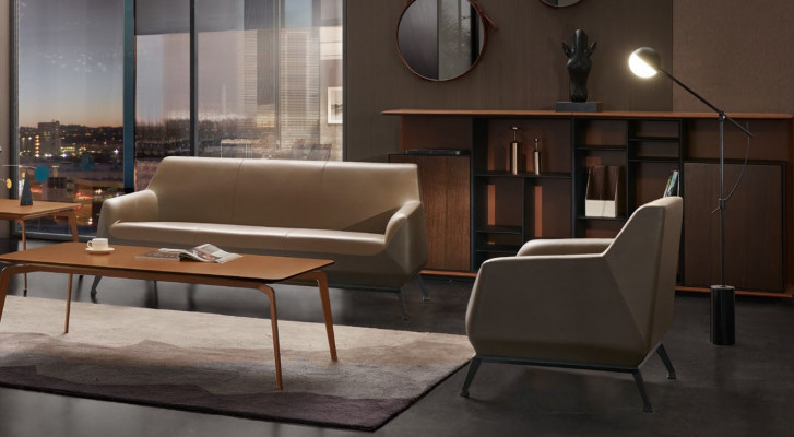 Sofa Ontwerp Bankstellen Beklede Banken Lederen Relax Moderne Nieuw 3 Zits