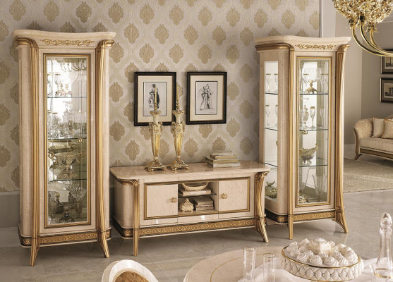 VITRINE Kast Glazen kast Designer meubels Barok Rococo Jugendstil