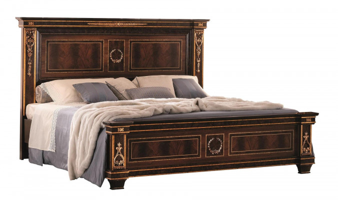 Slaapkamer Hotel Bedden Tweepersoonsbed Ontwerp Hout 180x200cm Meubilair arredoclassic
