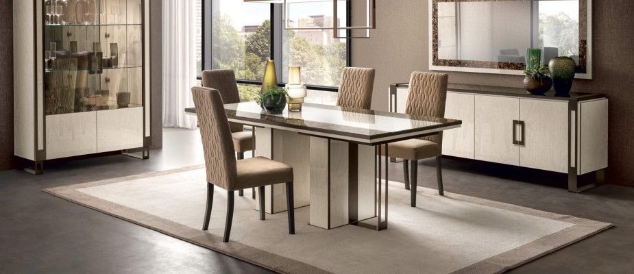 Eettafel + 4x stoelen Stoel Modern Eetkamer Set Eetgroep Tafel Tafels Set