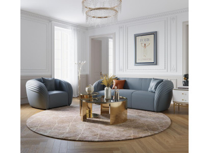 Bankstel 3+1 zits set Design Bank Bekleding Banken Bank Modern Luxe Nieuw