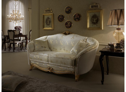 Bankstel 2 zits Design Bankstellen Gewatteerde banken Leer Relax Leer Tweezitter
