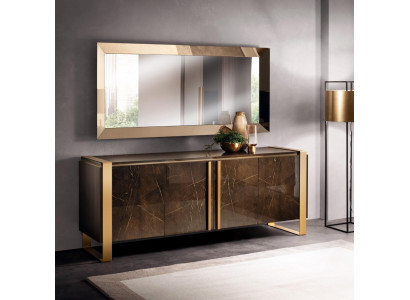 Console tafel dressoir met spiegel luxe klasse meubelset console 2-delig hout nieuw.