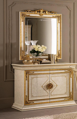 Spiegel ladekast kast ladekasten dressoir slaapkamer set hout klassieke stijl