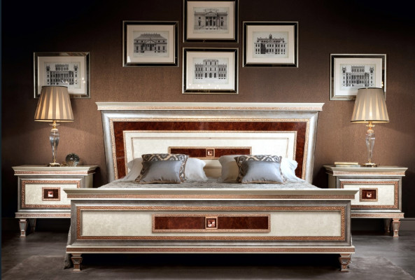 Bed gestoffeerd ontwerp Dubbele hotelbedden Slaapkamer 180x200cm arredoclassic