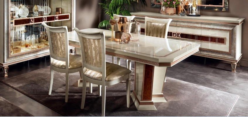 Barok eettafel tafel set eetkamer woonkamer set hout ontwerp tafels