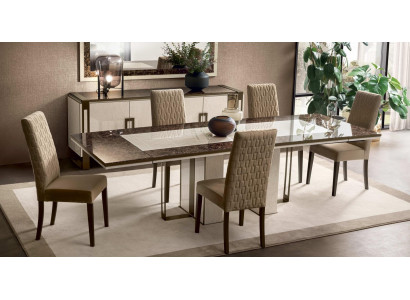 Eettafel Tafel Eetkamer Woonkamer Set Hout Ontwerp Tafels 200x102/280cm