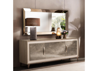 Buffet Dressoir Commode Spiegel 2-delig Commodes Houten Meubels Sideboard arredoclassic