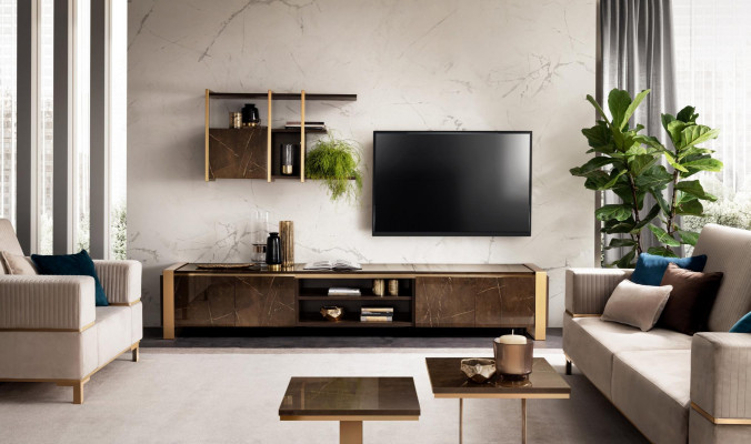 Regale Woonkamer tv tv dressoir vitrinekast woonkamer kast arredoclassic