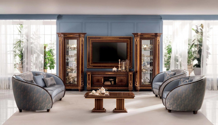 Ontwerp fauteuil stoffen bank bank gestoffeerde banken fauteuil televisiezitplaats 1 zitplaats arredoclassic