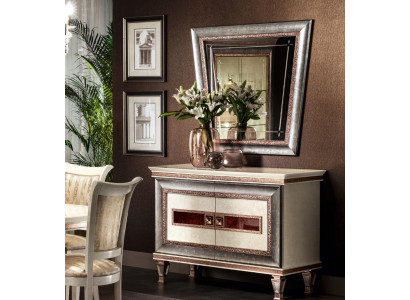 Console tafel dressoir met spiegel Luxe meubel set console 2-delige set. Gemaakt in Italië.