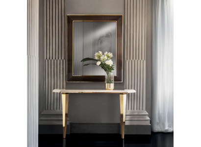Houten Italiaanse meubels console tafel spiegel dressoir 2-delige set arredoclassic