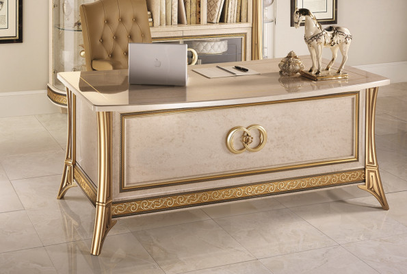 Luxe bureau tafel kantoor Antieke stijl Rococo Barok Nieuwe bureaus