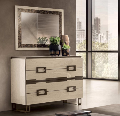 Stel dressoirspiegel hout dressoir dressoir kast ontwerp modern meubelgroep