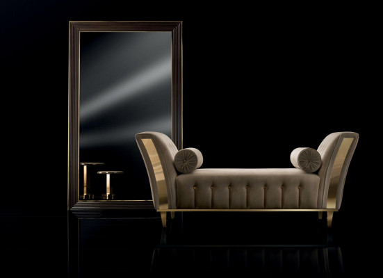 Loungebank Woonkamer Stof Bank Chaise longue Zitkussen arredoclassic