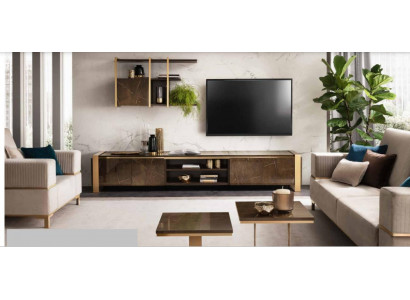 Luxe dressoir tv Lowboard RTV xxl kast tafel woonkamer hout RTV nieuw hotel