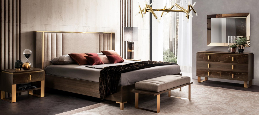 Bed Bekleding Design Tweepersoonsbedden Hotel Slaapkamer 180x200cm arredoclassic