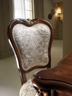 Ontwerperstoel Luxe fauteuil Gestoffeerde stoelen 1x fauteuil Woon eetkamer Textiel